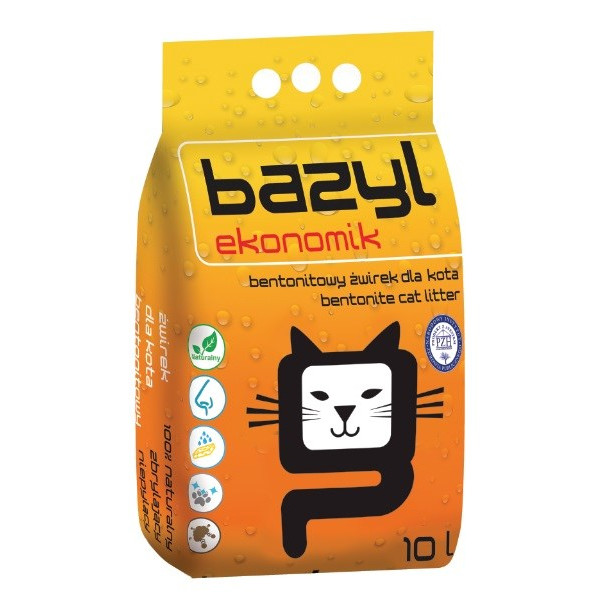 Bazyl economic bentonite - cat litter 10 l