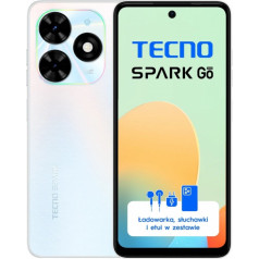 Tecno Spark Go 2024 bg6 128+4 balts viedtālrunis