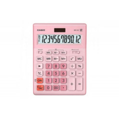 Casio office calculator gr-12c-pk pink 12 digit display