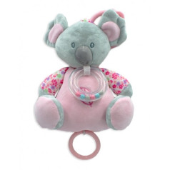 Pink koala music box 18 cm
