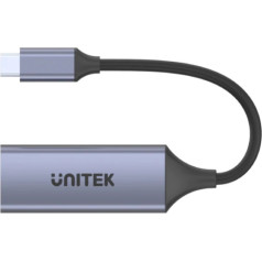 Unitek adapteris usb-c - rj45 m/f, 1gbps, pd 100w