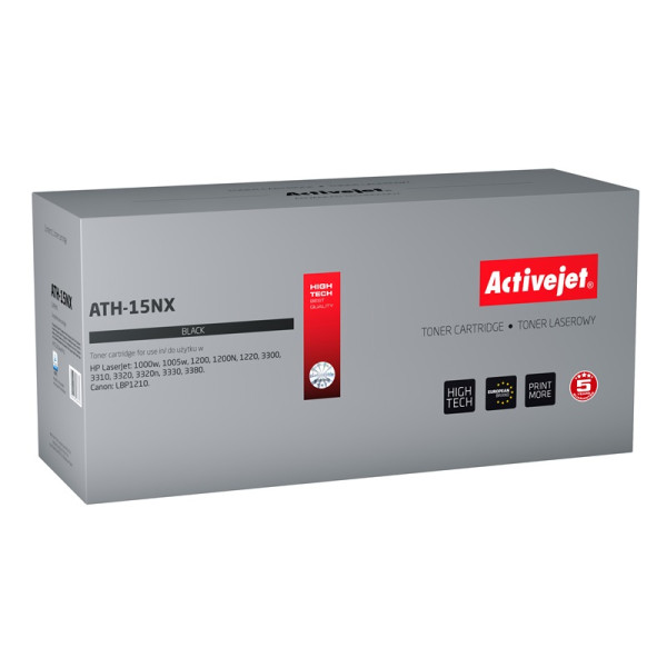 Effiki Activejet ath-15nx toner (replacement for hp 15x c7115x, canon ep-25; supreme; 4200 pages; black)