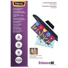 Fellowes self-adhesive laminating foil a4 80 mic. 100 pcs