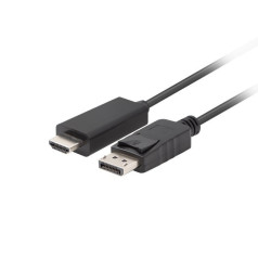 Lanberg displayport cable (m) v1.1->hdmi (m) 3m ca-dphd-11cc-0030-bk