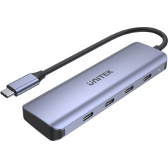 USB-C 3.1 hub; 4x USB-C; 5Gbps; cable 15cm; h1107k