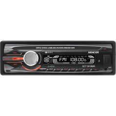 Automobilinis radijas su nuotolinio valdymo pulteliu sct 3018mr galia 4x40w, usb/sd/mmc
