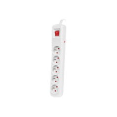 Bercy 400 3m surge protector strip (5 sockets) white