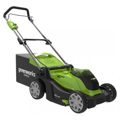 Greenworks 40v lawn mower 41cm greenworks g40lm41k4 - charger + 4ah battery set - 2504707ub