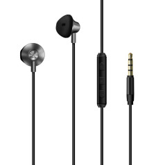 3.5 mm jack wired headphones, black