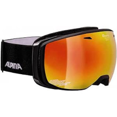 ALPINA Estetica Mirrored, Contrast Enhancing & Polarised OTG Ski Goggles with 100% UV Protection for Adults