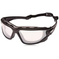 (12 porų) „Pyramex“ akinių sujungimo lęšiai, juodi dirželiai / vidinis lauko veidrodinis lęšis nuo rasojimo (sb7080sdt)