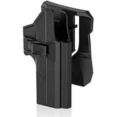 efluky Glock Holster pistoles jostas maciņš Fit Glock 17 22 31 (Gen1-5), 360° lāpstiņa