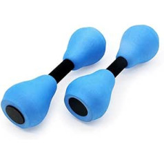 Aquatic Exercise Dumbbells Portable Lightweight Heat Resistant EVA Foam Water Dumbbells for Strength Training Water Sports Water Aerobics Swimming Pool Fitness Pack of 2