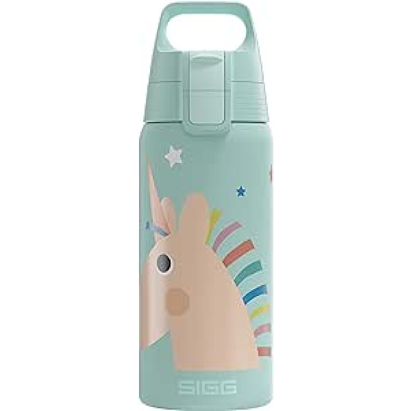 SIGG - Shield Therm ONE izolēta ūdens pudele bērniem - piemērota gāzētiem dzērieniem - Necaurlaidīga un viegla - Nesatur BPA - 0,5L