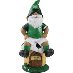 Forever Collectibles UK Foco EPL Celtic FC Football Toadstool Garden Gnome Dekorācija iekštelpu un āra lietošanai