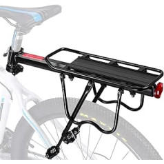 Cocoarm alumīnija sakausējuma kalnu velosipēdu bagāžnieks, regulējams velosipēda paliktnis, maksimālā slodze 25 kg velosipēdam ar sēdekļa balsta diametru ir mazāks par 33 mm