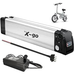 X-go E-Bike Pedelec akumulators 36V 10Ah 10.4Ah 360WH Litija akumulators, 250W 350W motoriem, MiFa Rex Prophete Aldi Bike, piemērots Phylion/XH370-10J, Zhenlong/ZL1040 Port10