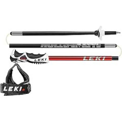 LEKI Unisex Adult Trigger Shark 2 juodos/baltos 14 mm šiaurietiško ėjimo lazdos