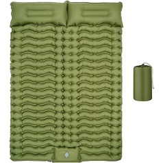 Dametay Camping guļampaklājiņš 2 personām Piepūšamais gaisa matracis Īpaši viegls matracis ar spilvenu gatavu guļampaklājiņu āra ūdensizturīgs kempingiem, pārgājieniem, ceļojumiem pludmalē