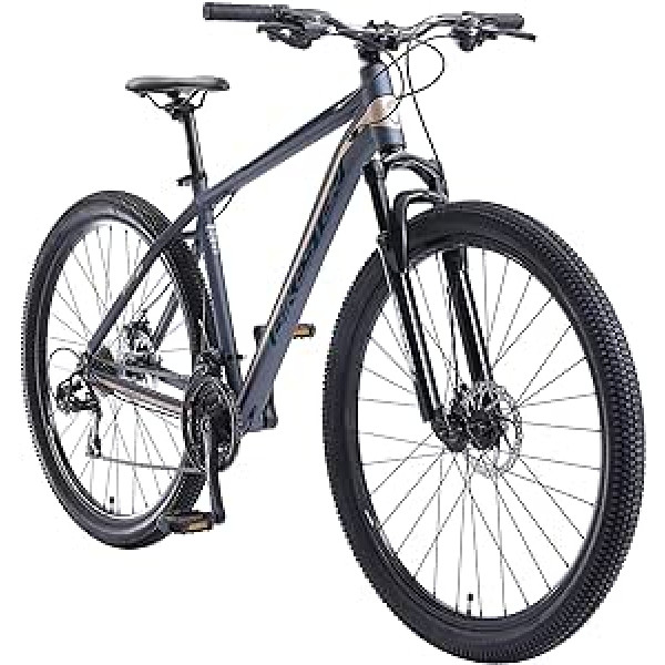 BIKESTAR Hardtail alumīnija kalnu velosipēds, Shimano 21 ātruma pārnesumu pārslēdzējs, disku bremzes, 29 collu riepas, 17 vai 19 collu rāmis