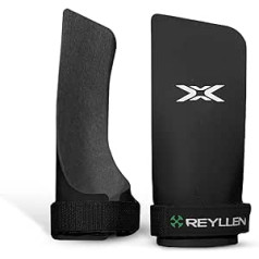 Reyllen® Merlin X4 vingrošanas rokturi, rokturi bez pirkstiem, stiprinoši Crossfit rokturi — satvēriena palīglīdzekļi spēka sportam un svarcelšanai