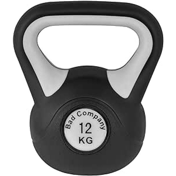 Bad Company Kettlebell komplektā vai atsevišķi I 2 kg - 20 kg I Plastmasas Kettlebell un glabāšanas plaukts I Flybell Workout - Color Line vai Black & White