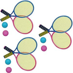 ABOOFAN 3 Sätze Kinderspielzeug Spielzeug Für Outdoor-aktivitäten Schläger Für Kinder Tennis-kit Tennisschläger Tennis-trainingsausrüstung Spielzeuge Badminton Suite Fitness