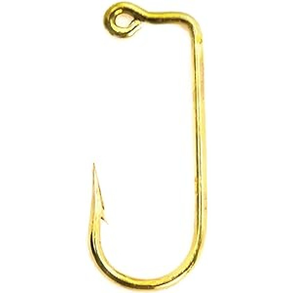 Mustad 1 x Spēcīgs 90 grādu RB Jig Hook makšķerēšanas piederums (1000 iepakojumā), blonds, izmērs 4/0