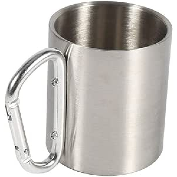 Camping Cup Pot Camping Mug Water Cup Coffee Cups Stainless Steel Portable Travel Mug Hiking Outdoor Sports with Handle