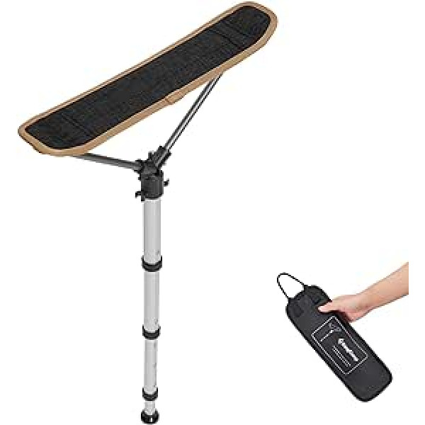 KingCamp Lightweight Adjustable Small Camping Stool Telescopic Stool Made of Aluminium for Hiking Camping up to 80 kg