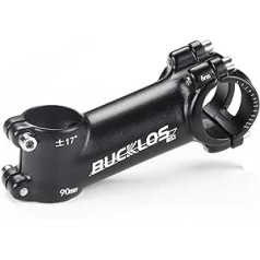 BUCKLOS 31.8 velosipēda kāts 60mm 70mm 80mm 90mm 100mm 7 17 22 grādi - viegls MTB kāts kalnu velosipēda stūres kāts piemērots XC BMX šosejas velosipēda velosipēda kātam