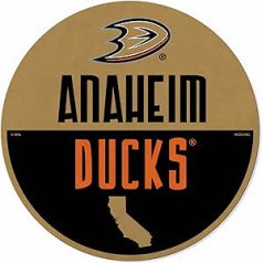 Rico Industries NHL Anaheim Ducks klasiskās formas piegriezuma vimpelis — mājas un viesistabas dekors — mīksta filca EZ piekarināšana