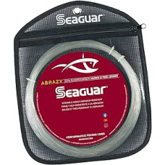 Seaguar AbrazX Musky and Pike Leader spoles makšķerēšanas aukla, nodilumizturīga, augstākās kvalitātes 100% fluoroglekļa, neticami mezgli un stiepes izturība; mīksts ar mazu atmiņu, praktiski neredzams