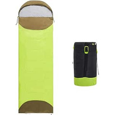 Tragbarer Schlafsack, kompakt, wasserdicht, mit Kompressionssack – Schlafsack warm und kalt, 4 Jahreszeiten für Camping, Wandern, Wandern Pacienjo