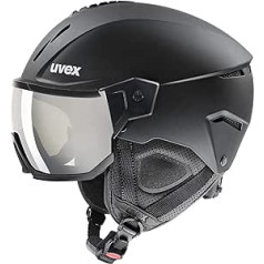 uvex Unisex Adult Instinct Visor slēpošanas ķivere, melns paklājiņš, 59-61 cm