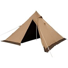 Teepee Pyramid Tent - Waterproof Sun Protection Double Layer Cotton Tent Outdoor Camping Indian Tent for 2 People