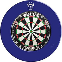 GOKarli Bull's Focus II Tournament Bristle Board šautriņu dēlis ar Pro Surround Catchring sienas aizsardzības komplektu