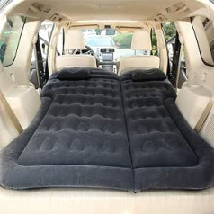Car Air Mattress, Inflatable Car Bed, Large SUV Mattress, Camping, Sleeping Bed for Kids, Adults, SUV, Inflatable Air Cushion with Pump for Car Back Seat, Trunk, Travel Tent (Black)