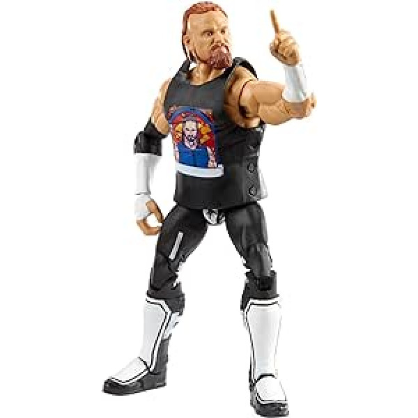 WWE GVB59 WWE Murphy Elite kolekcijas darbības attēls, apm. 15 cm, pārvietojama, kolekcionējama dāvana WWE faniem no 8 gadiem