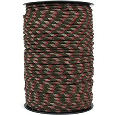 328FT 550 Standard 9-Core-Seil 4mm im Freien Fallschirm Kabel Camping Survival Regenschirm Zelt Lanyard Strap Bündel (Color : A STYLE 6, Length(m) : 328FT)