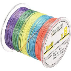 PATIKIL Braided Fishing Line Strands PE Braided Line Abrasion Resistant Stretchy for Saltwater and Freshwater