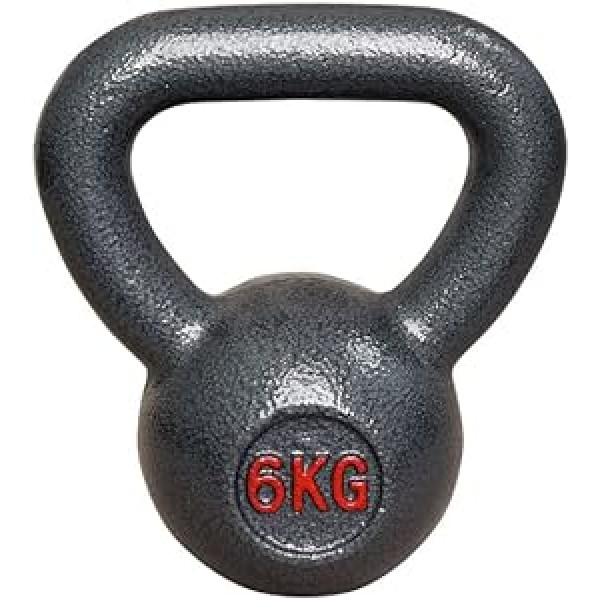 Vivol čuguna Kettlebell 6 kg - Kettlebell čuguna treniņu svars sporta zālei, Crossfit un fitnesam mājās - no 6 kg līdz 20 kg