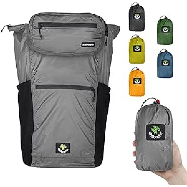 4Monster Foldable Backpack, Ultra Lightweight, Unisex Daypack, Outdoor, 2-in-1 Belt Bag, Waterproof Hiking Backpack