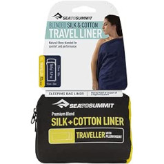 Sea to Summit Premium Blended Silk / Cotton Traveler laineris ar spilvendrānu