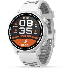 COROS PACE 2 Premium GPS sportinis laikrodis su nailonine arba silikonine apyranke, širdies ritmo monitoriumi, 30 valandų GPS pilna baterija, barometru, ANT+ ir BLE prievadais, Strava, Stryd ir TrainingPeaks