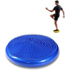 XGYUII PVC Core Balance Disc Joga Balance Pad Piepūšamais Masāžas Līdzsvara šķīvis spilvens Sūtīt Gaisa sūknis Adata Birojs Mājas Skola 33 cm Zils