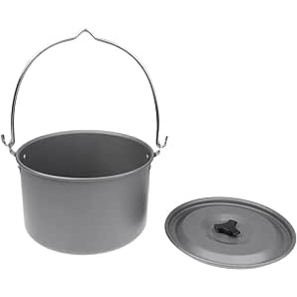 BESSTUUP Large Camping Picnic Hanging Pot Cooking Cookware