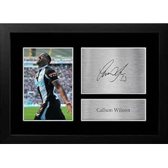 HWC Trading FR A4 Callum Wilson Newcastle United Gifts Drukāts ar parakstu autogrāfs fotoattēls futbola faniem un faniem — A4 ierāmēts