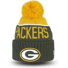 New Era Green Bay Packers Beanie — NFL Sport Knit 2015 — zaļa/dzeltena