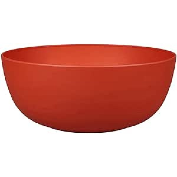 Kempings Trauki zuperzozial Salātu Bowl Boost Bowl 2000 ml Bļoda Bioplastmasa C-PLA (Terra Red)